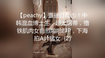 【peachy】重磅订阅⑤！中韩混血博士生，超大阴蒂，撸铁肌肉女自慰啪啪群P，下海拍A片猛女  (2)