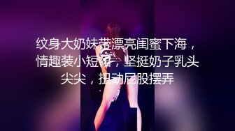 纹身大奶妹带漂亮闺蜜下海，情趣装小短裙，坚挺奶子乳头尖尖，扭动屁股摆弄