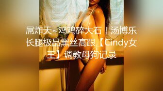 屌炸天~鸡鸡碎大石！汤博乐长腿极品黑丝高跟【Cindy女王】调教母狗记录