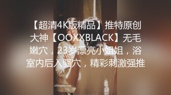 【超清4K版精品】推特原创大神【OOXXBLACK】无毛嫩穴，23岁漂亮小姐姐，浴室内后入骚穴，精彩刺激强推