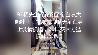 91杨先生探花约了个白衣大奶妹子，喜欢先聊聊天躺在身上调情摸逼，69口交大力猛操呻吟娇喘