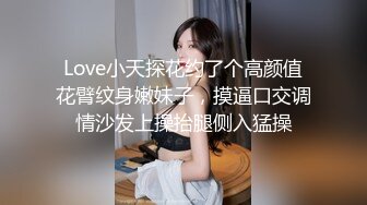 Love小天探花约了个高颜值花臂纹身嫩妹子，摸逼口交调情沙发上操抬腿侧入猛操