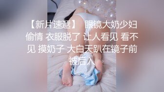 【新片速遞】  眼镜大奶少妇偷情 衣服脱了 让人看见 看不见 摸奶子 大白天趴在镜子前被后入